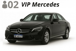 VIP Mercedes Benz (E/C Class), up to 2 passengers